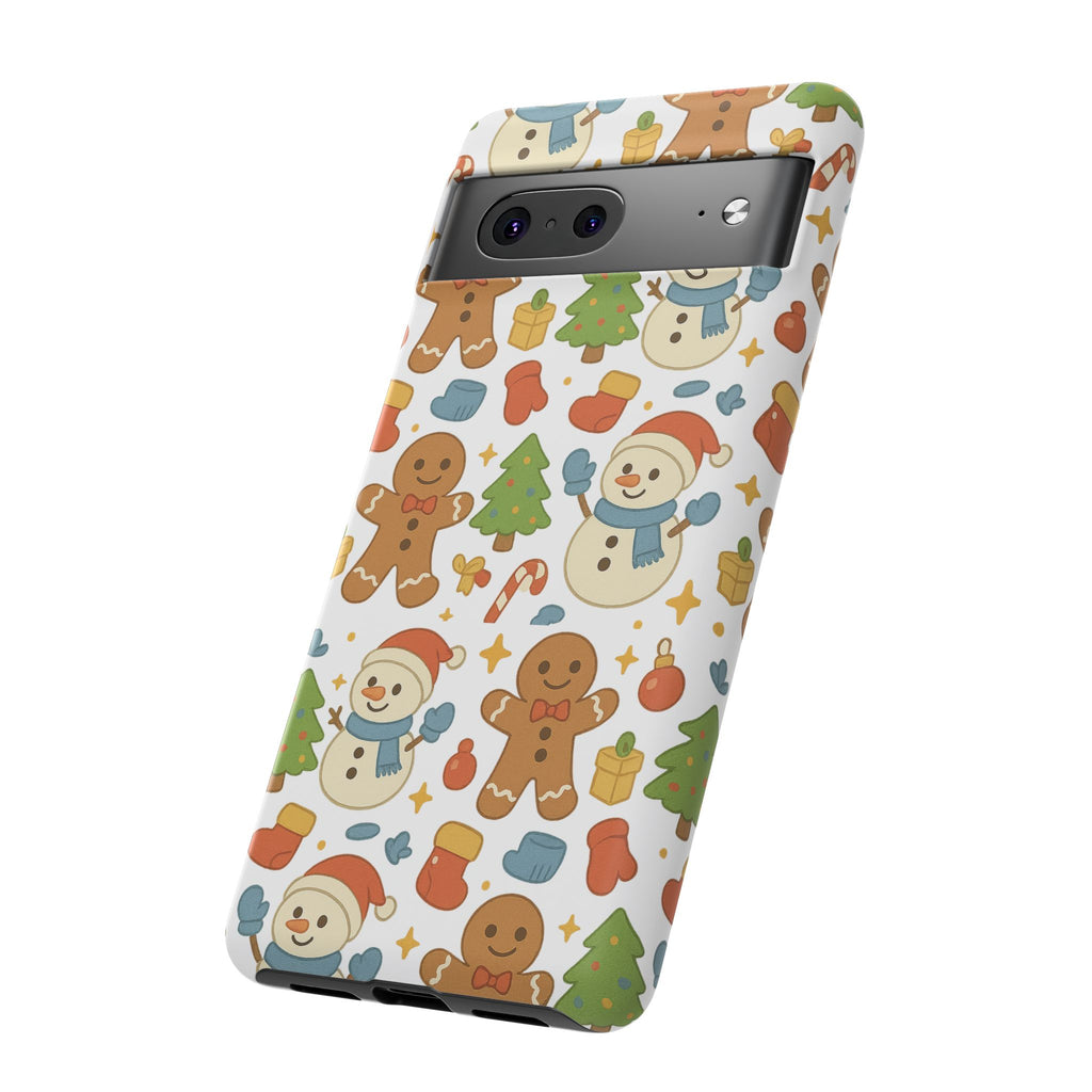 Cute Gingerbread/ Snowmen Christmas Phone Case