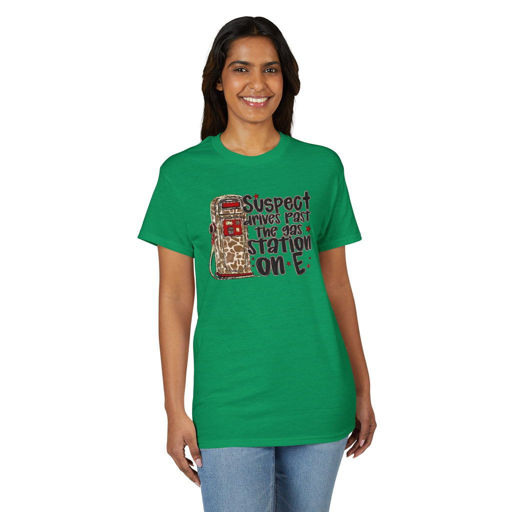 Suspect Drives on E unisex T-Shirt