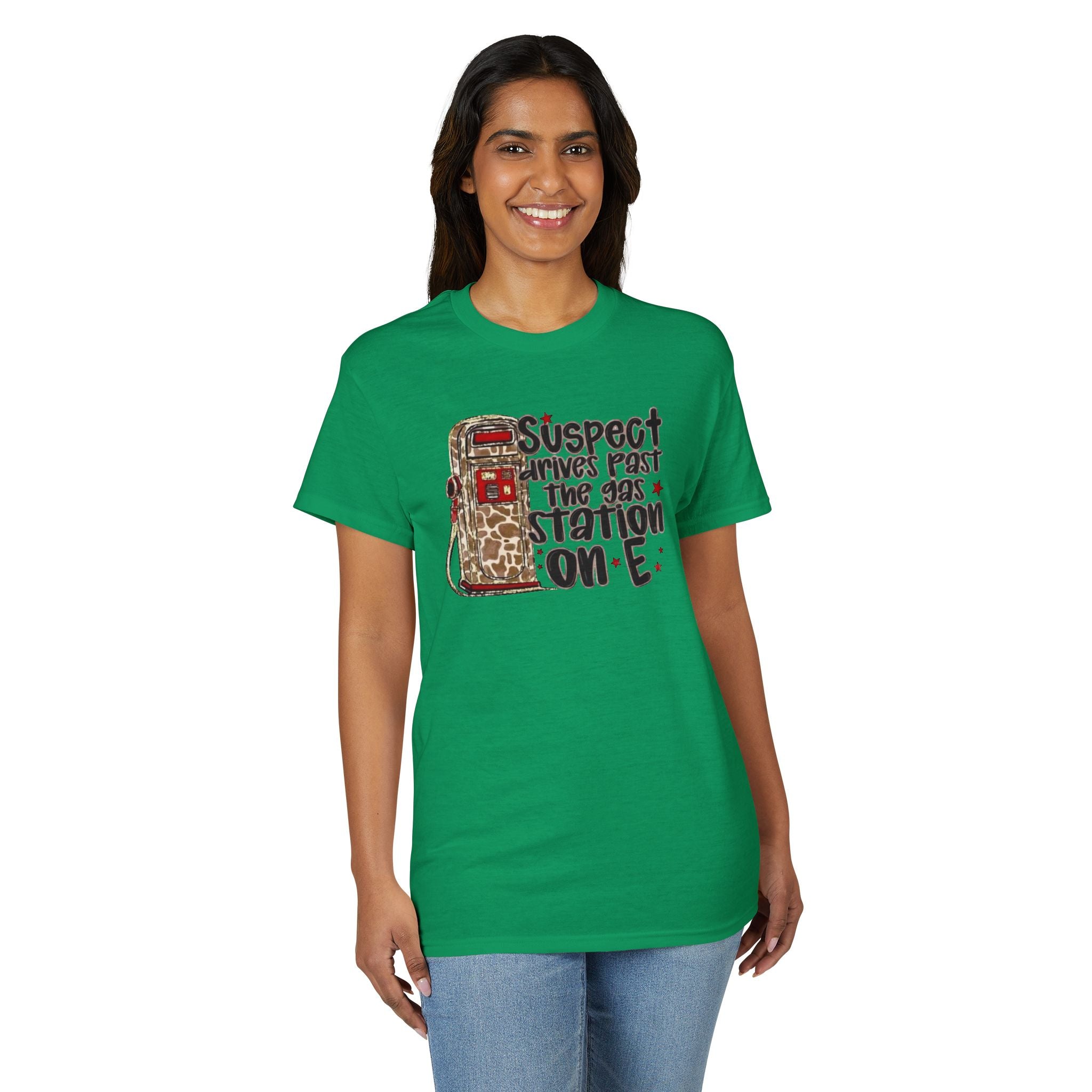 Suspect Drives on E unisex T-Shirt