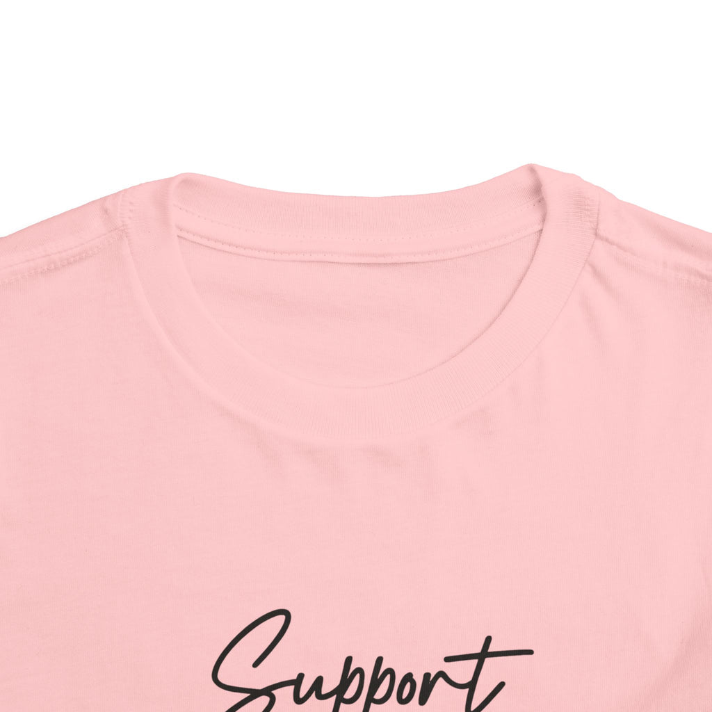 White Ribbon Support Toddler Tee