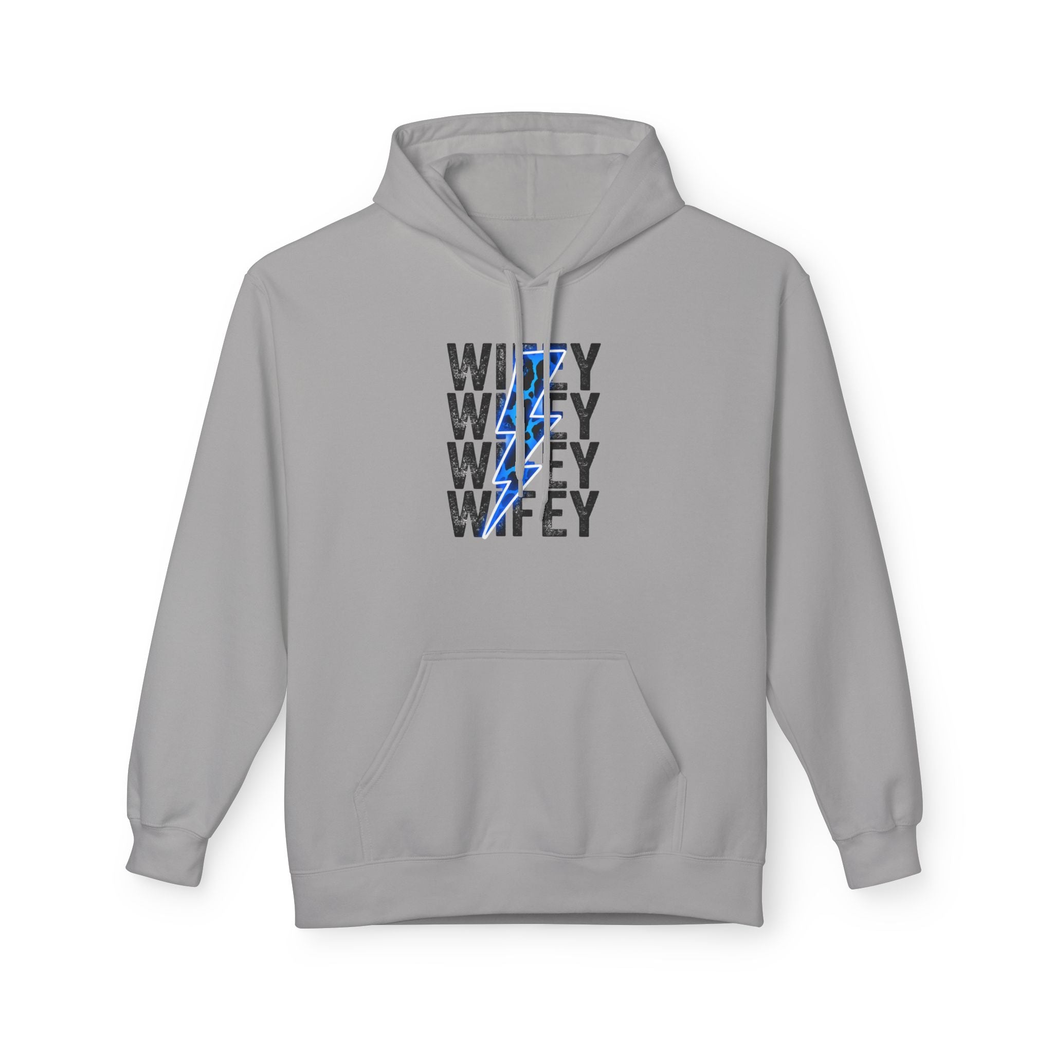 Blue Wifey Fleece Hoodie