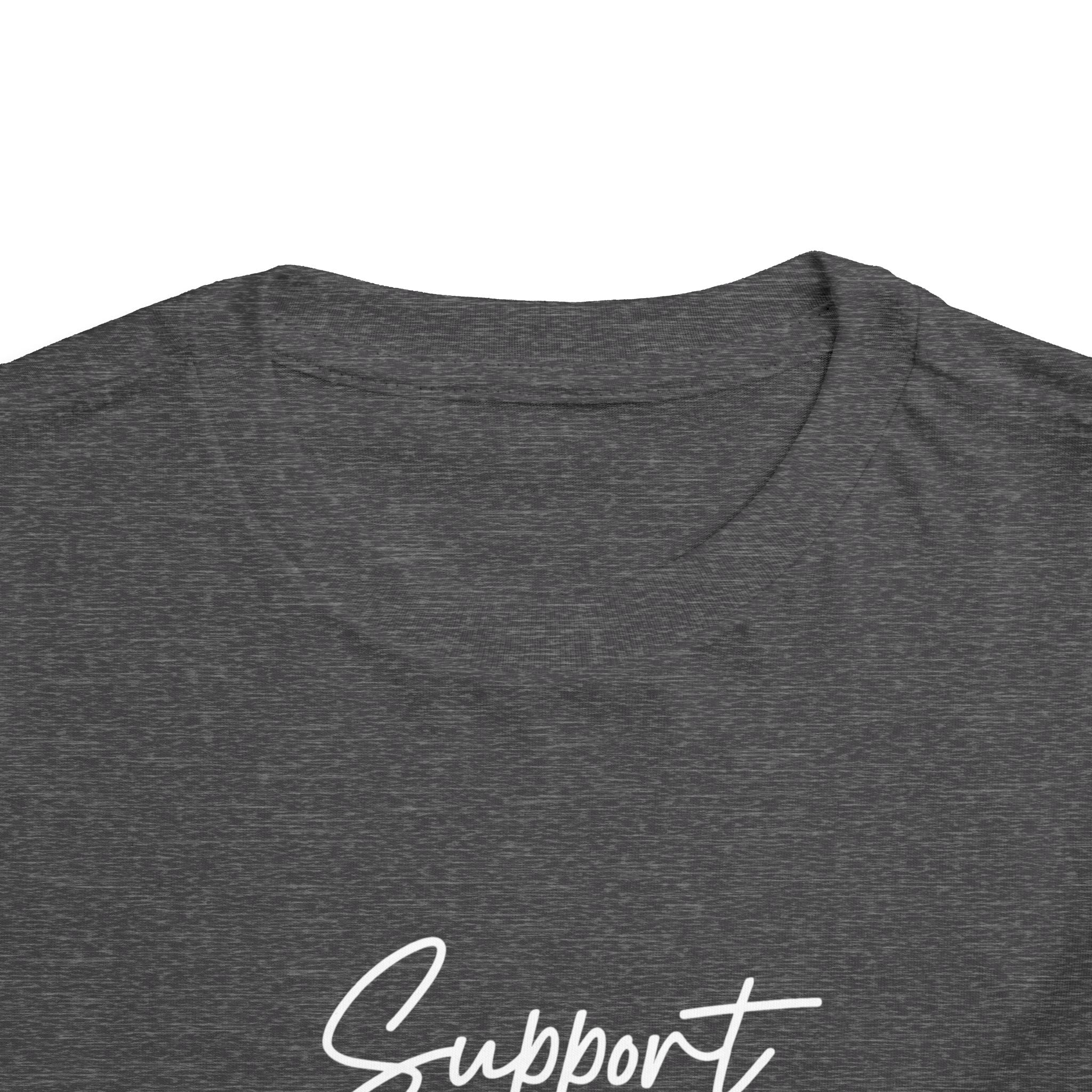 White Ribbon Support Toddler Tee