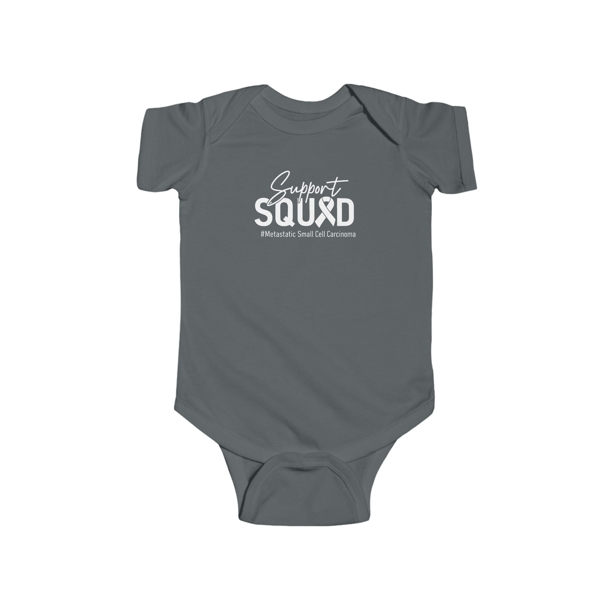 White Ribbon Support Baby Onesie