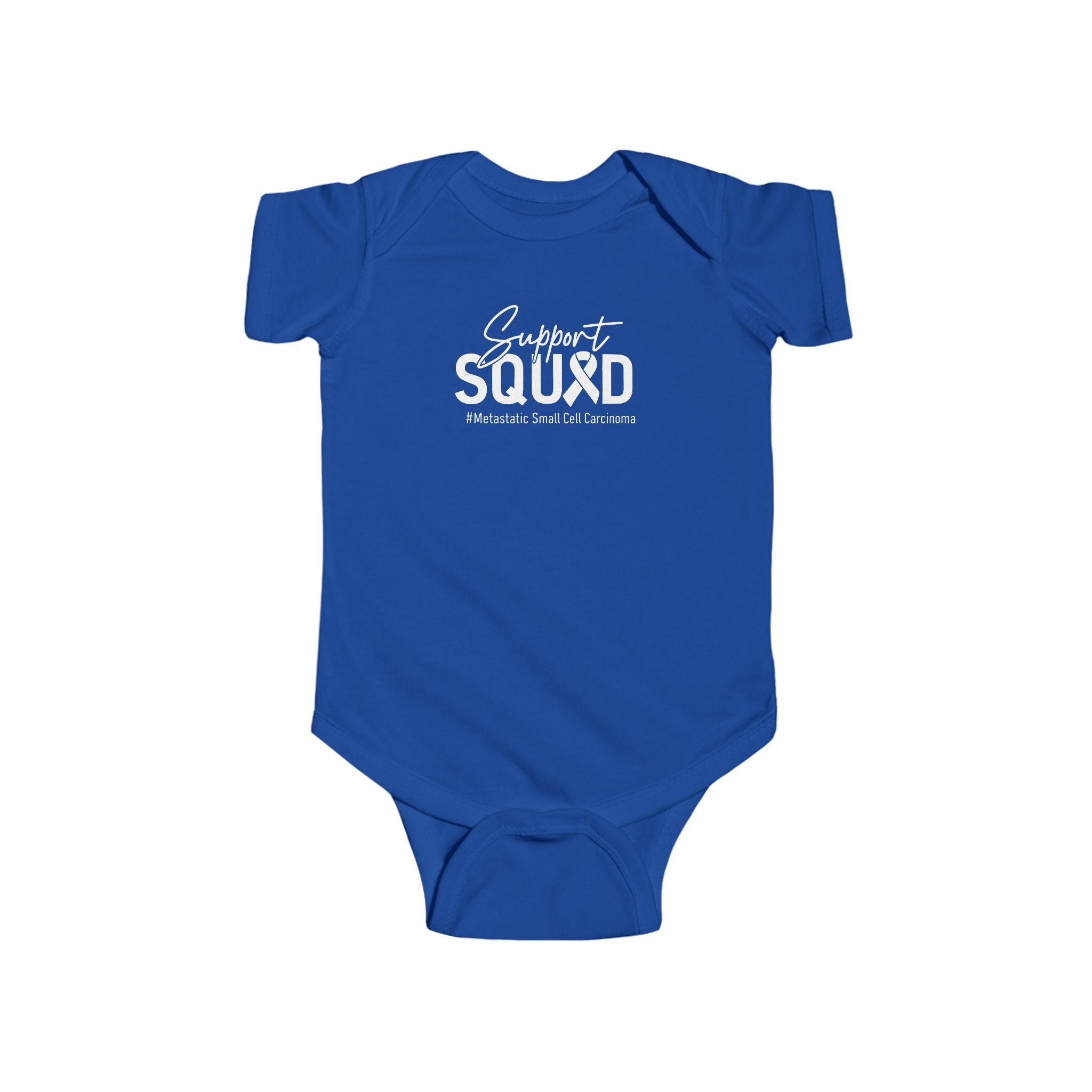 White Ribbon Support Baby Onesie