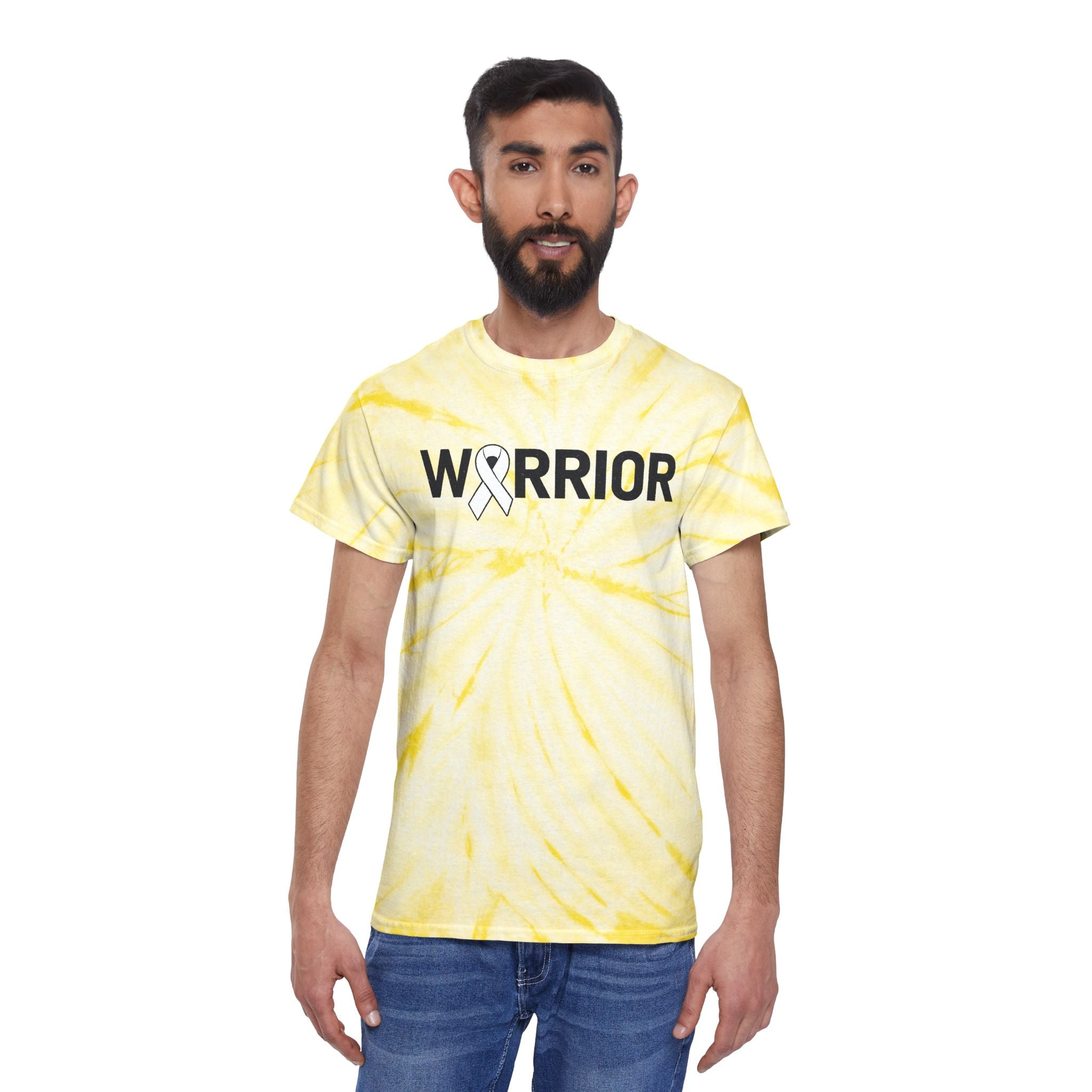 White Ribbon Warrior Tie-Dye Cyclone Tee