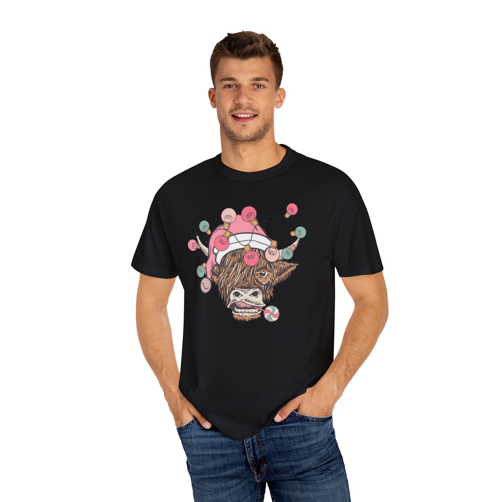 Christmas Cow Unisex T-Shirt