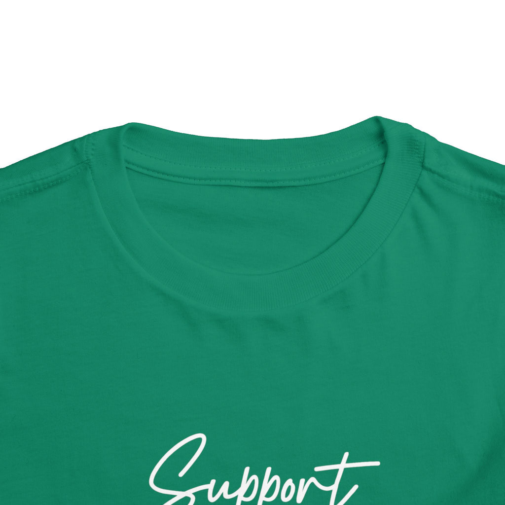 White Ribbon Support Toddler Tee
