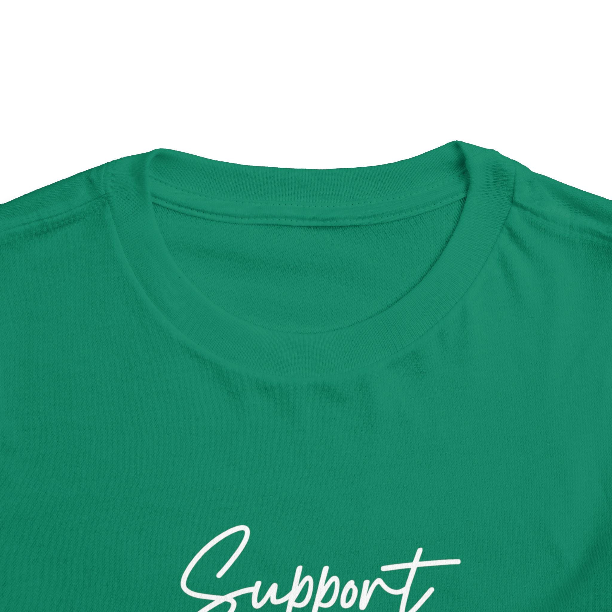 White Ribbon Support Toddler Tee
