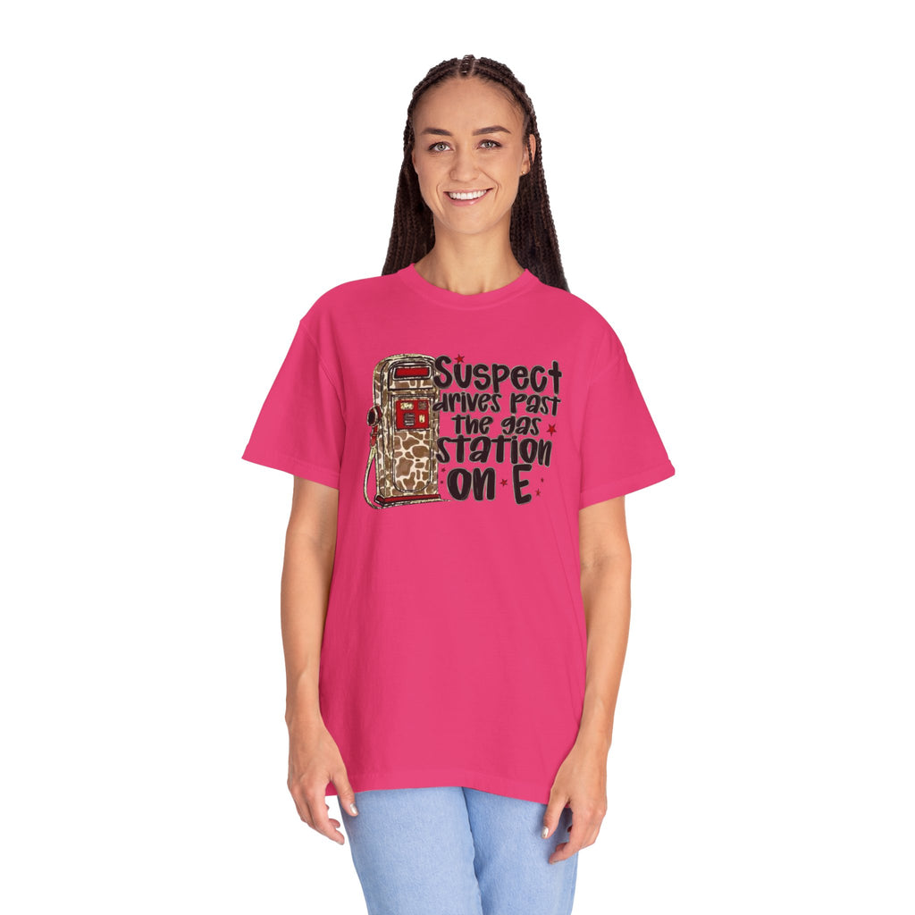 Suspect Drives on E Unisex T-Shirt