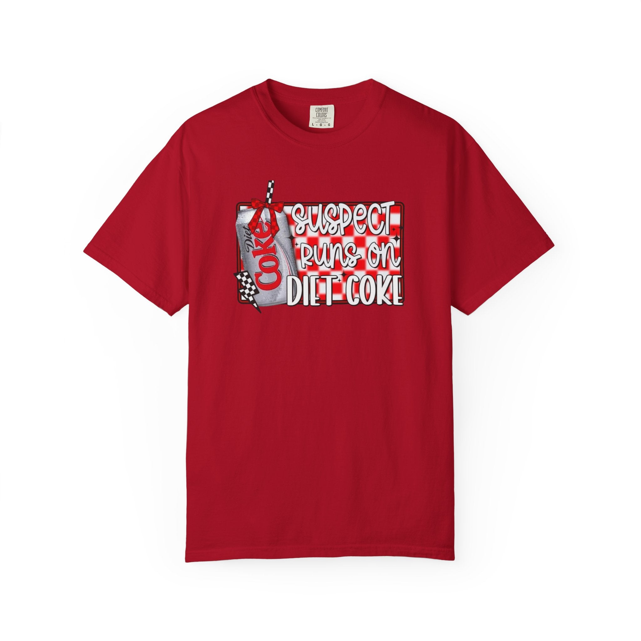 Suspect Runs on Diet Coke Unisex T-Shirt