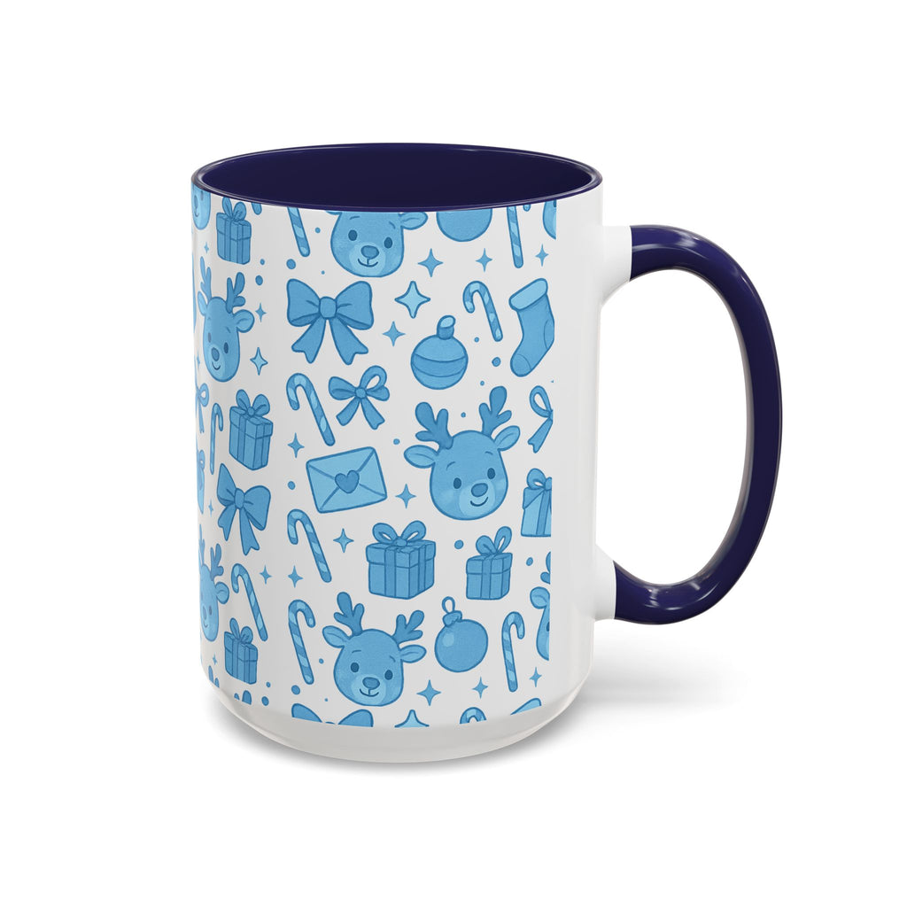 Cute Blue Christmas Mug