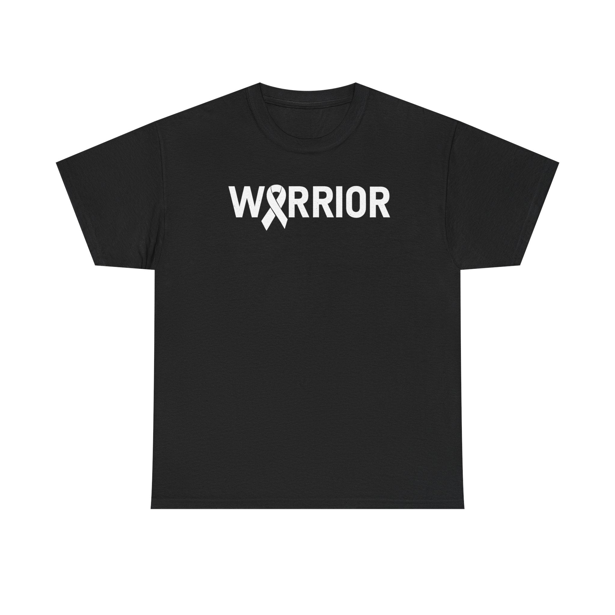 White Ribbon Warrior Unisex Gildan T-Shirt