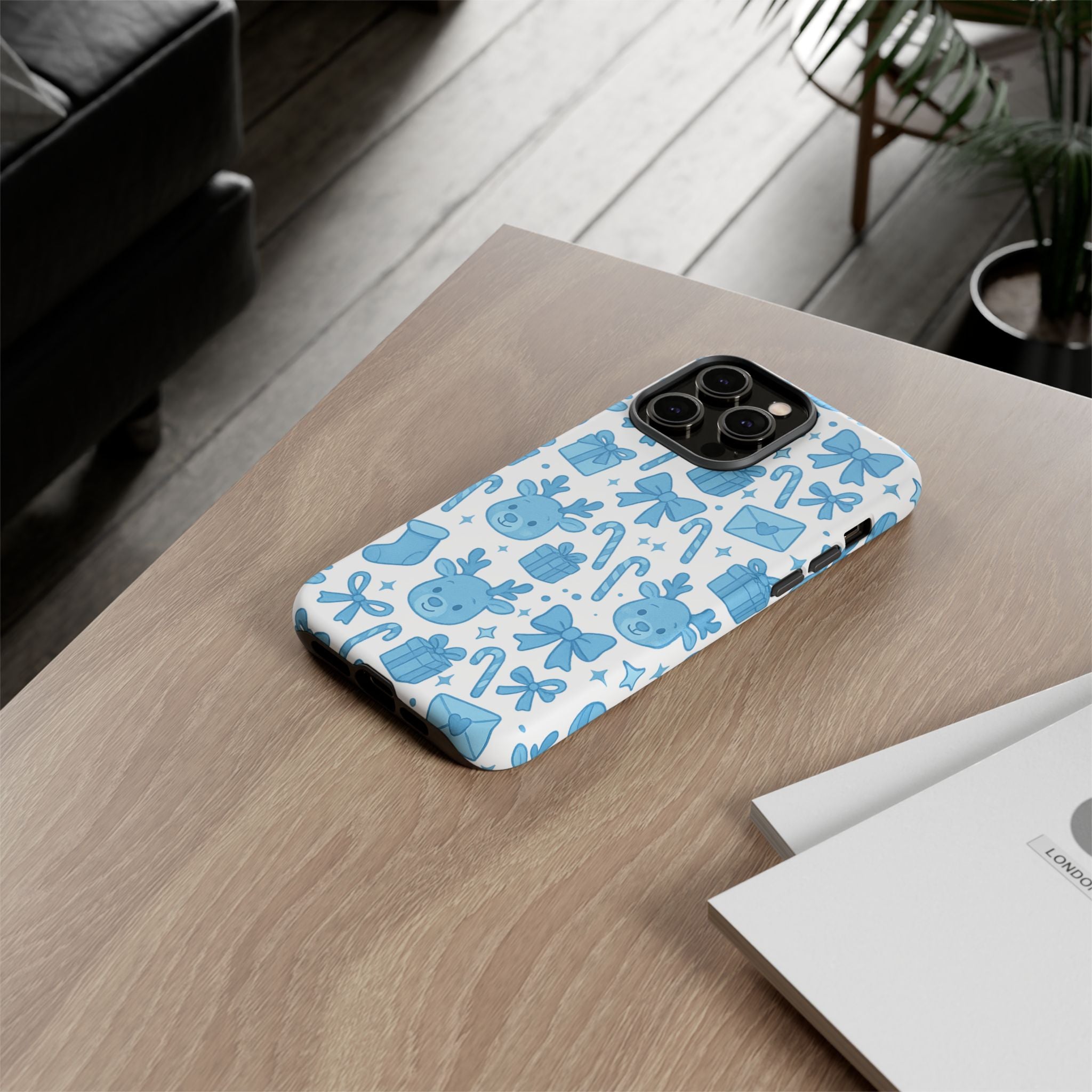 Cute Blue Christmas Phone Case