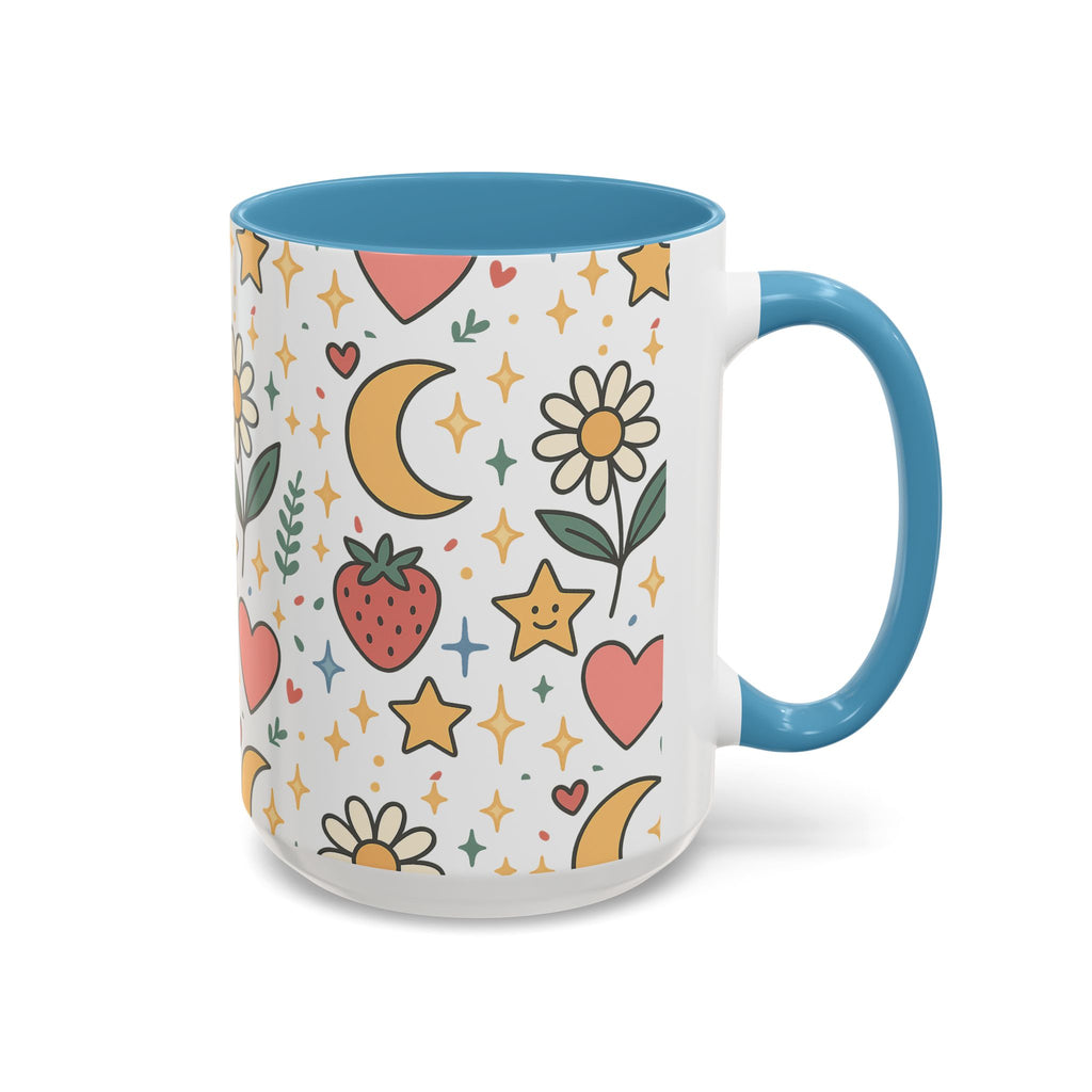 Cute Strawberries/ Flowers Mug