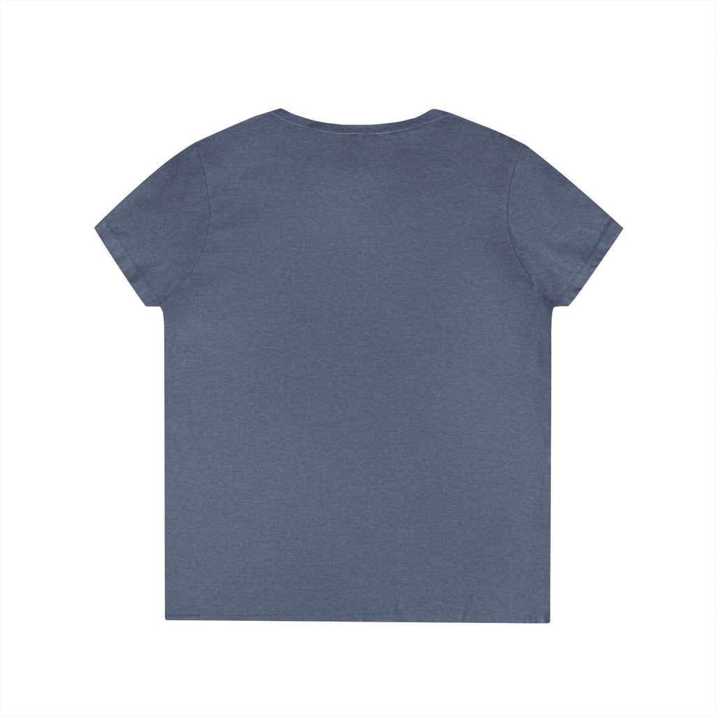White Ribbon Warrior Gildan V-Neck Tee
