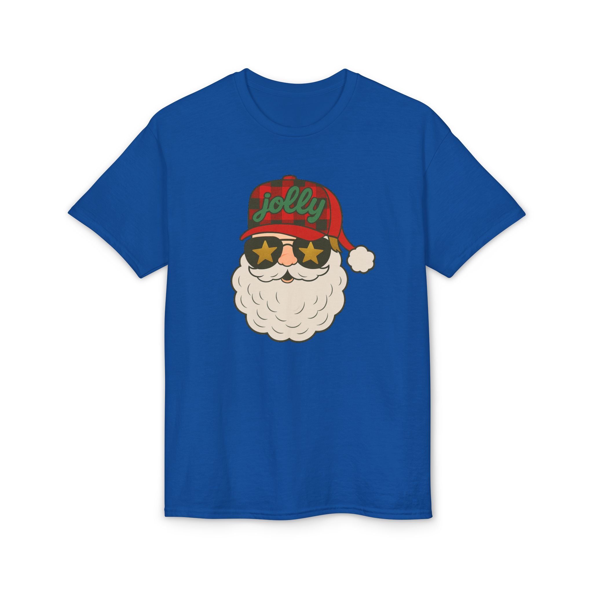 Buffalo Plaid Jolly Santa Gildan unisex T-Shirt