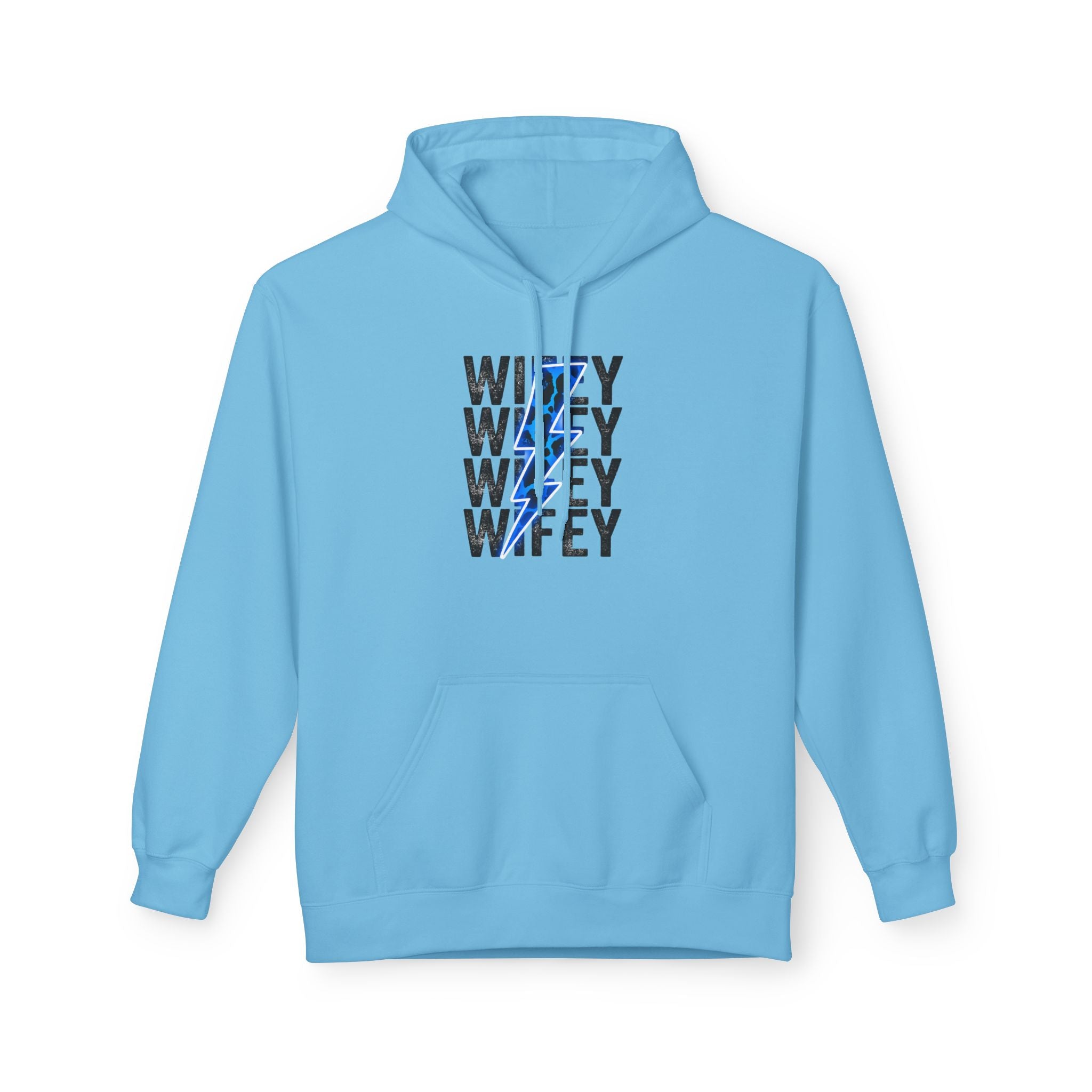 Blue Wifey Fleece Hoodie
