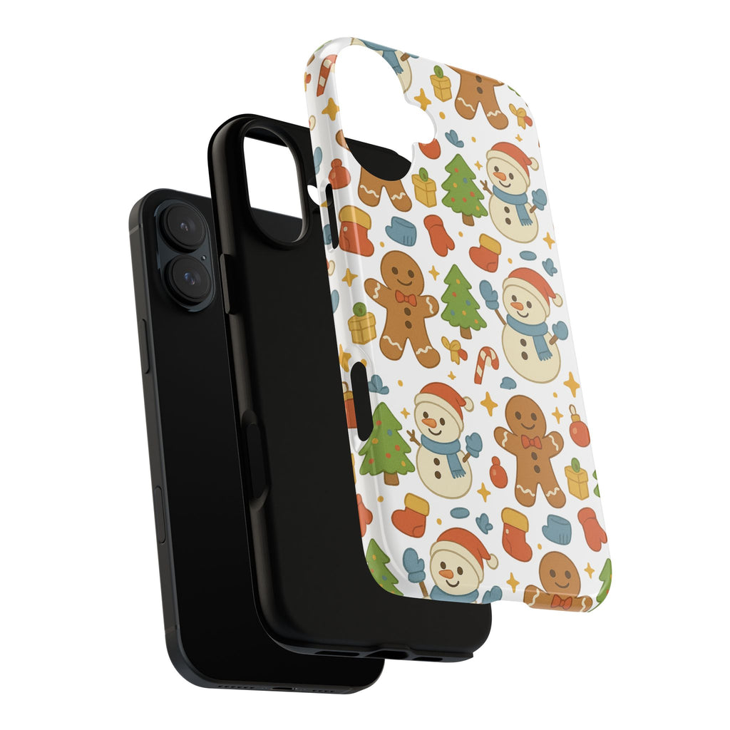 Cute Gingerbread/ Snowmen Christmas Phone Case