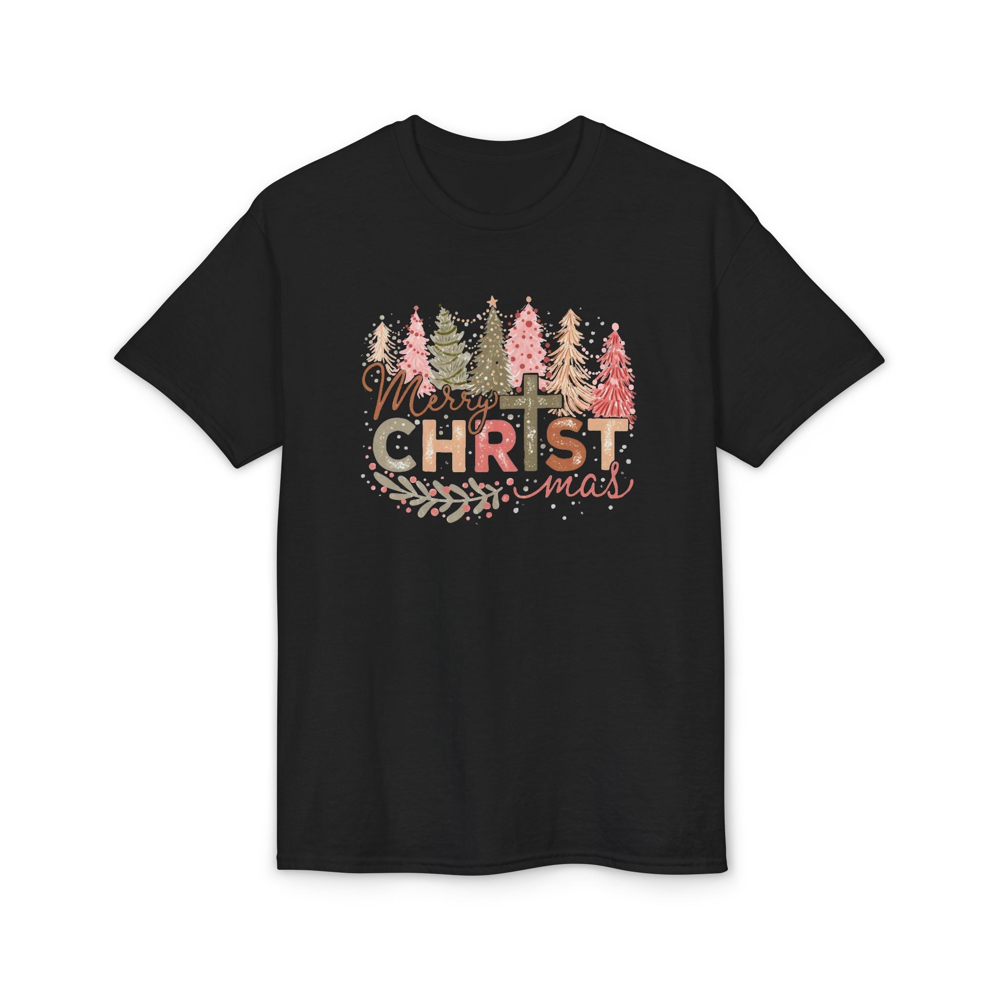 Merry Christmas Cross Gildan unisex T-Shirt