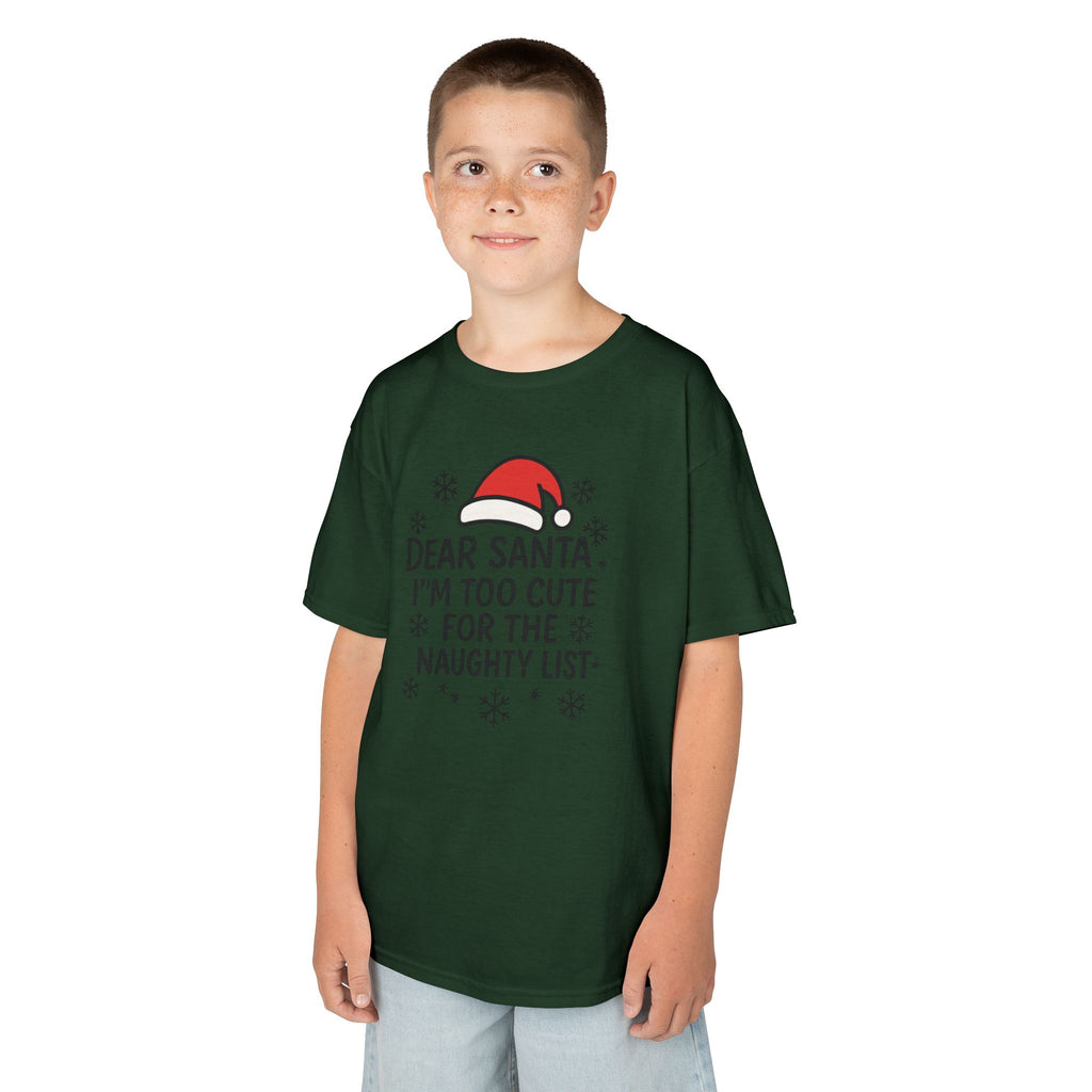 I’m too Cute for the Naughty List Kids Tee