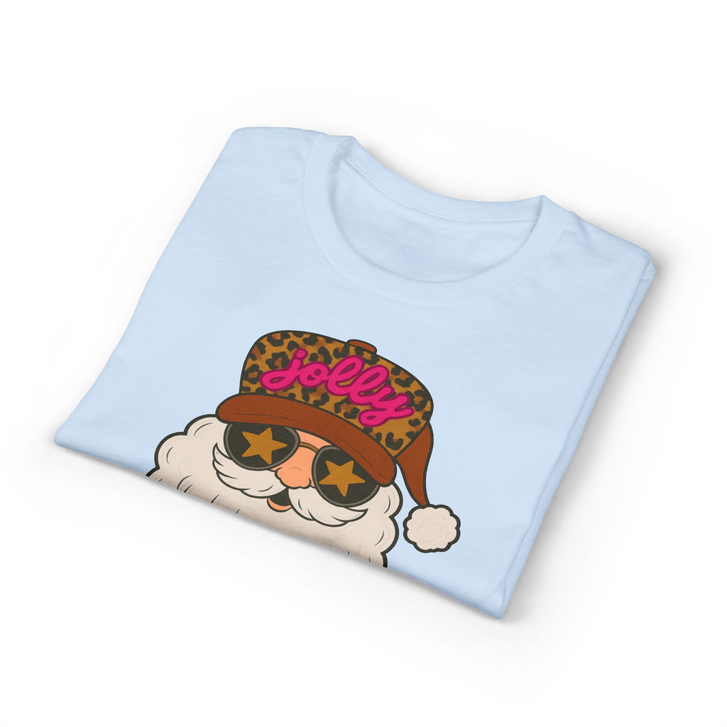 Leopard Jolly Santa Gildan unisex T-Shirt