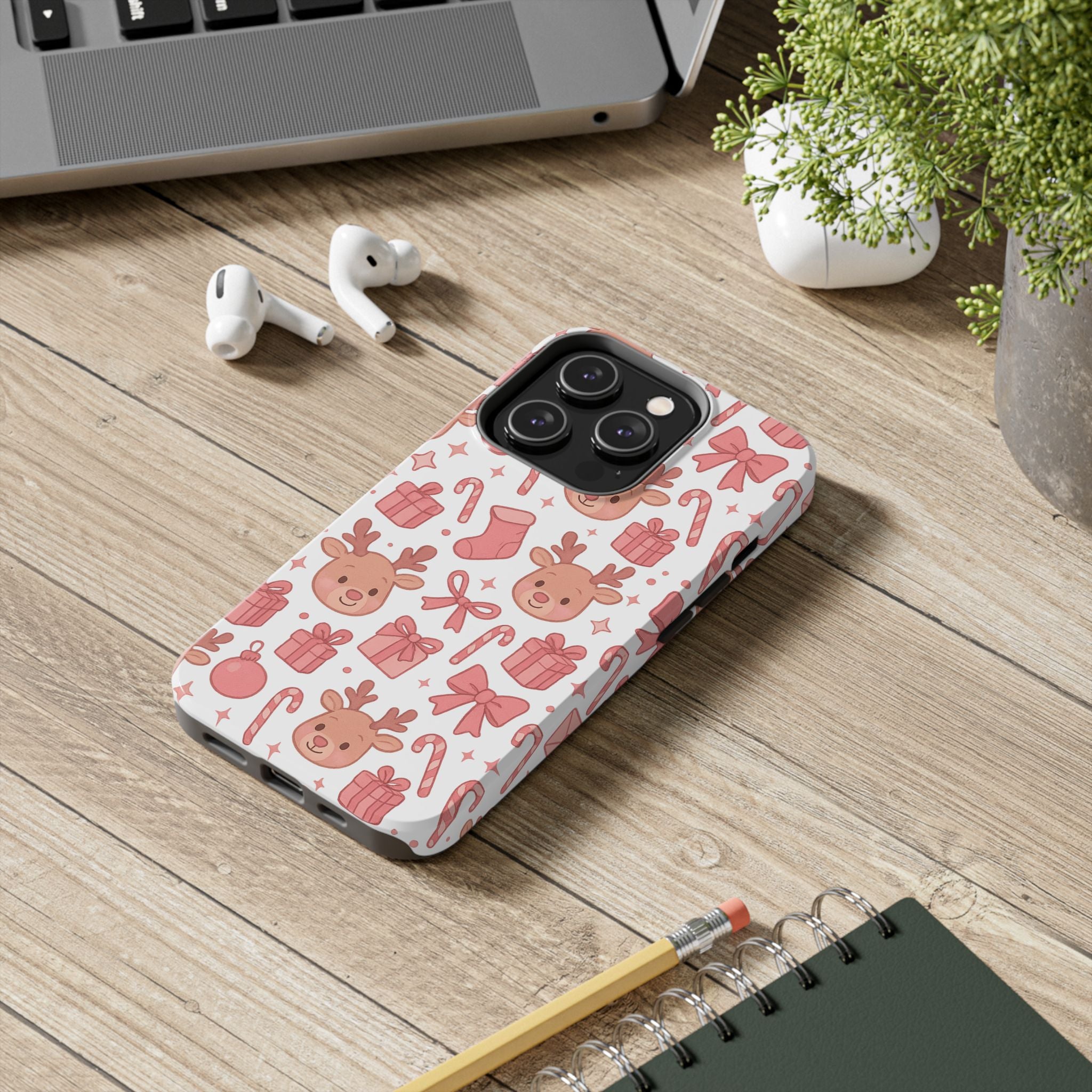 Cute Pink Christmas Phone Case