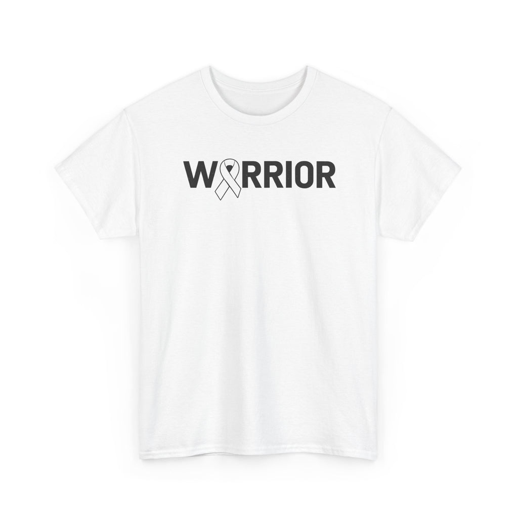 White Ribbon Warrior Unisex Gildan T-Shirt