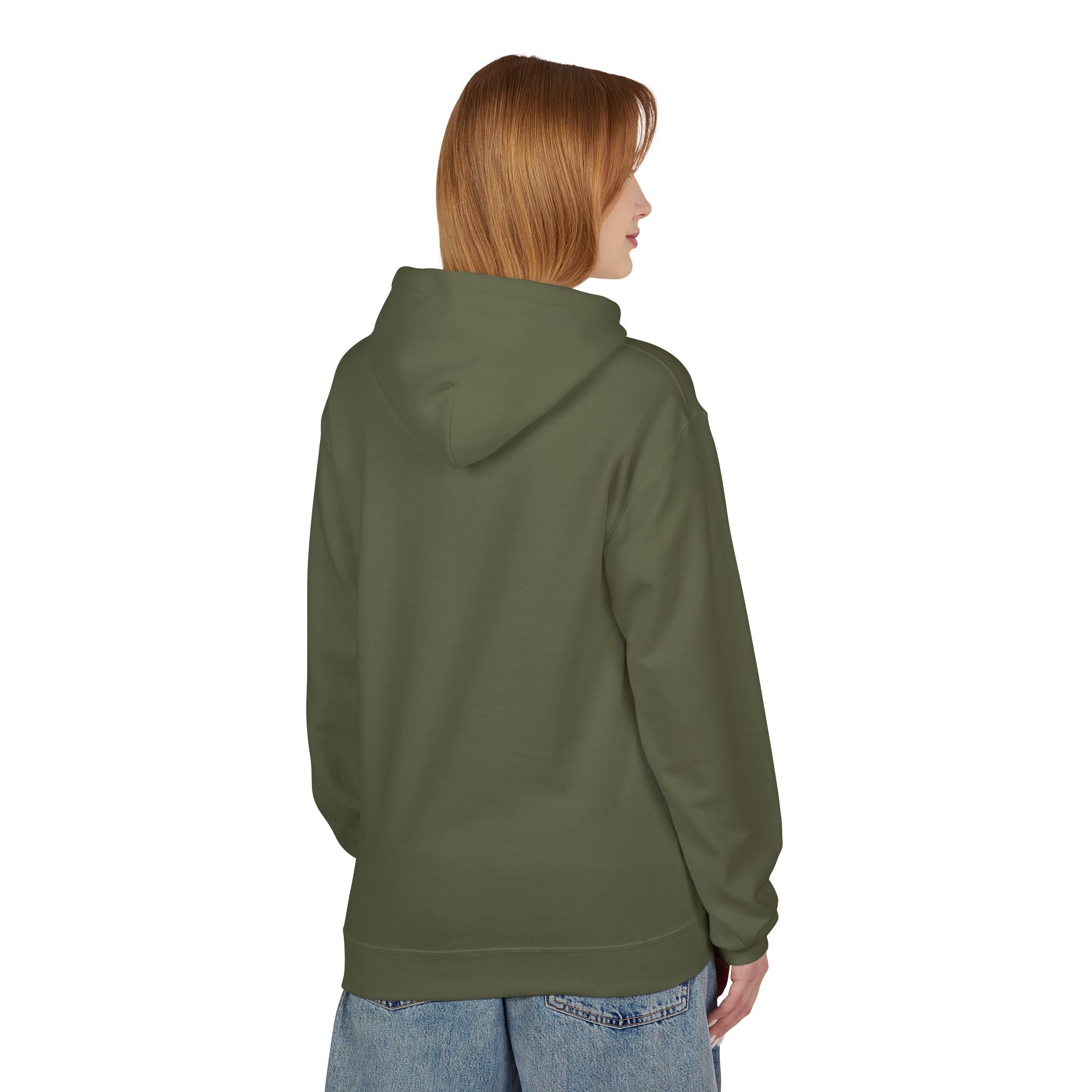 Buffalo Plaid Jolly Santa Fleece Hoodie