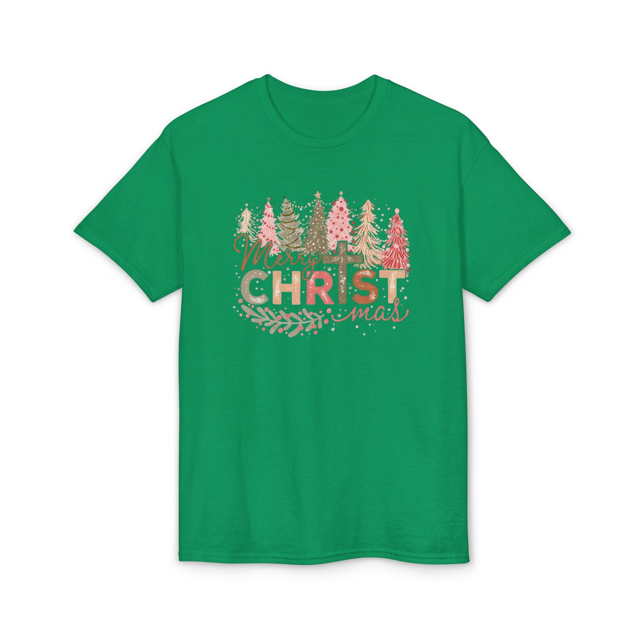 Merry Christmas Cross Gildan unisex T-Shirt
