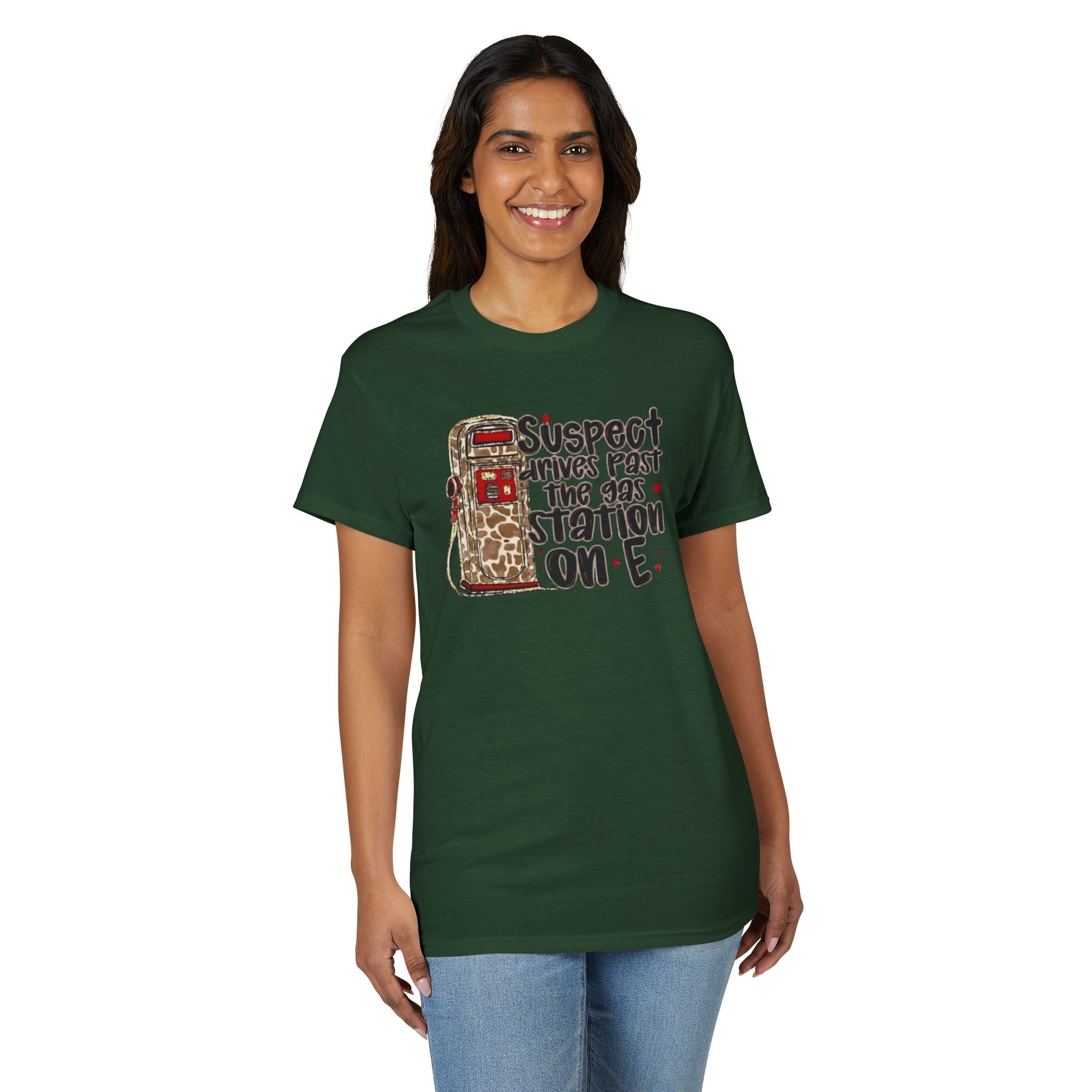 Suspect Drives on E unisex T-Shirt