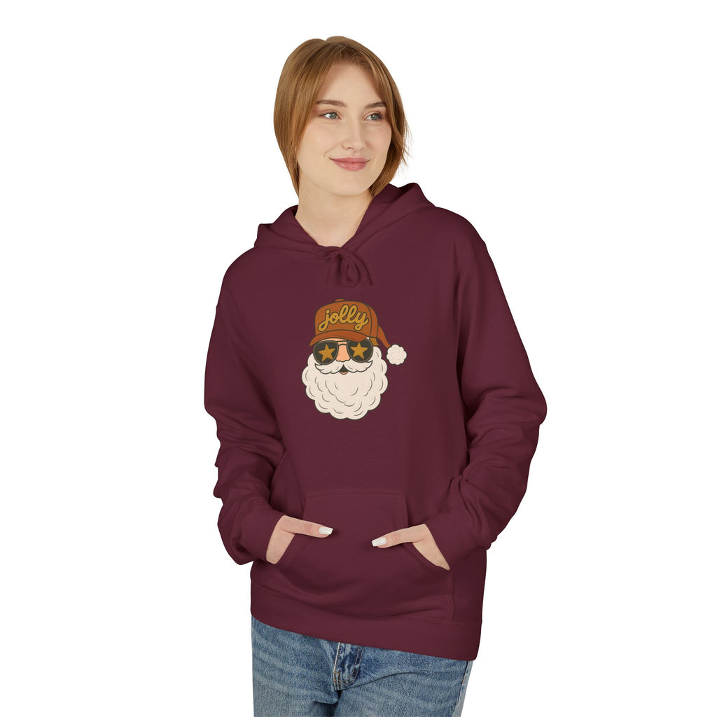 Jolly Santa Fleece Hoodie