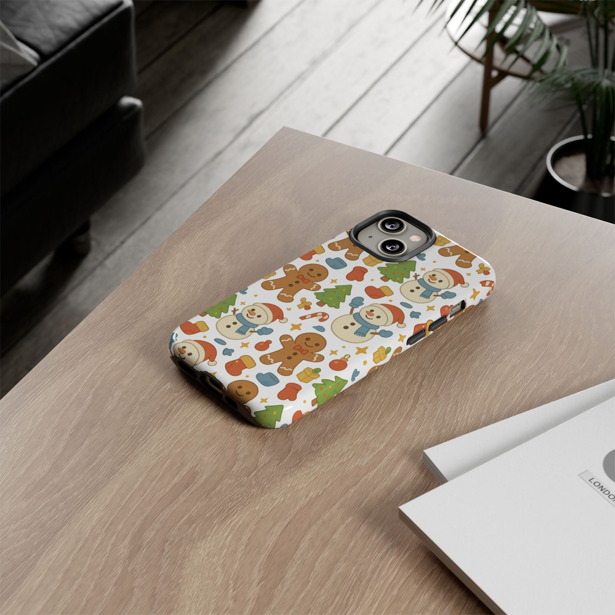 Cute Gingerbread/ Snowmen Christmas Phone Case