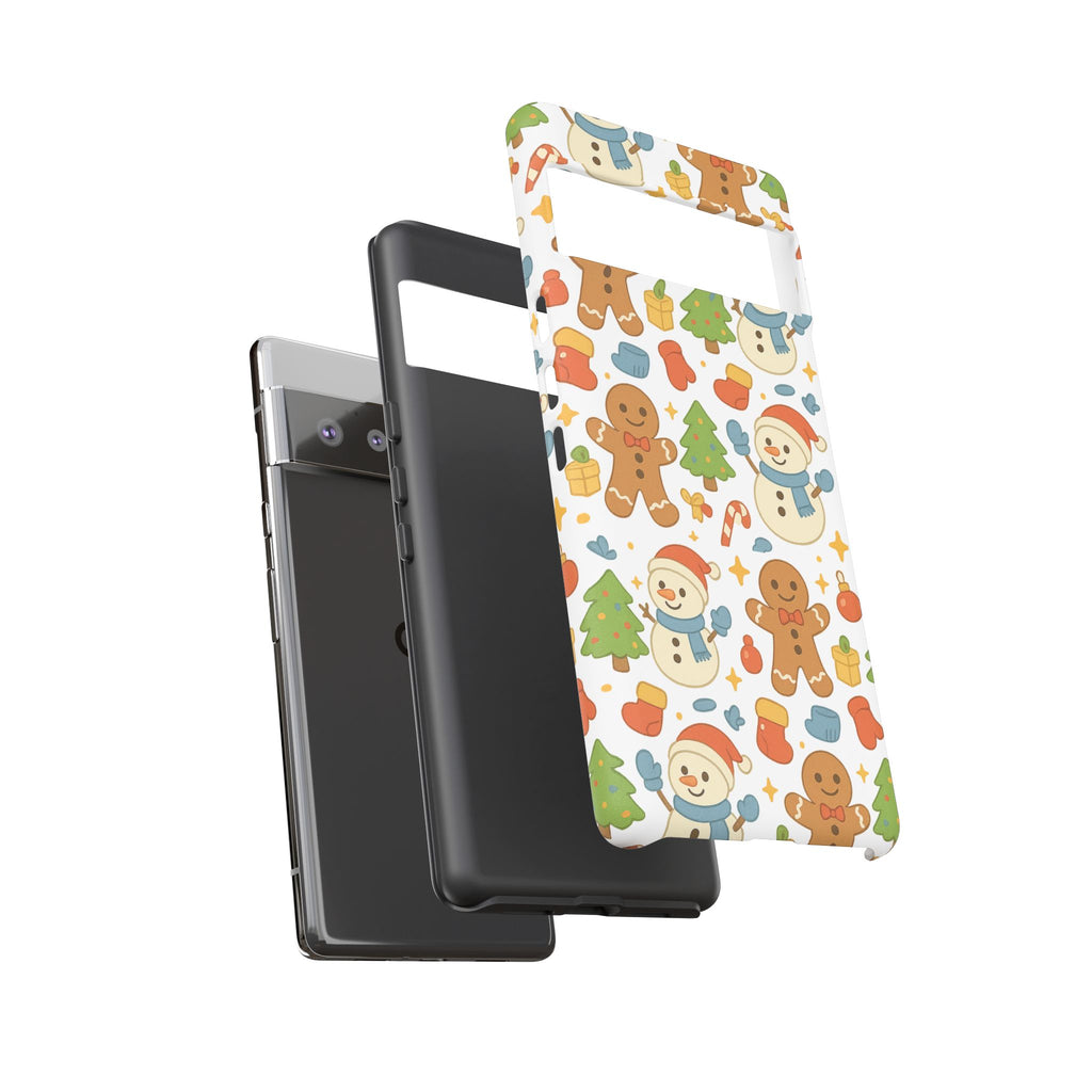 Cute Gingerbread/ Snowmen Christmas Phone Case