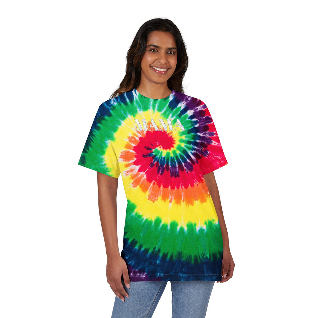 Tie- Dye Mama Embroidered Shirt
