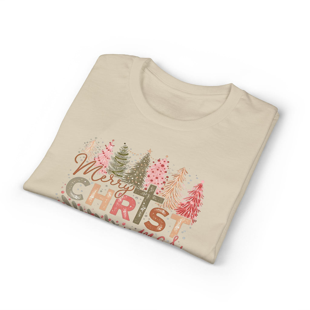 Merry Christmas Cross Gildan unisex T-Shirt
