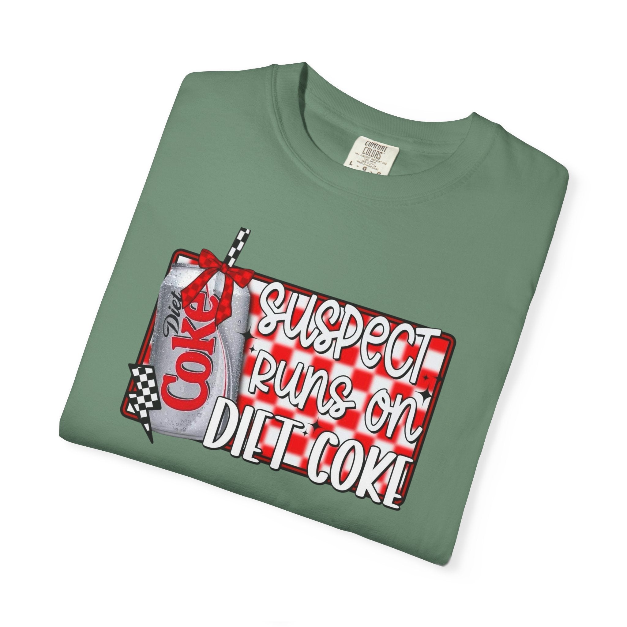 Suspect Runs on Diet Coke Unisex T-Shirt