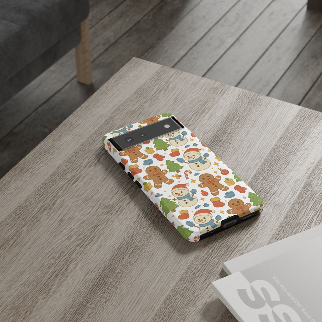Cute Gingerbread/ Snowmen Christmas Phone Case