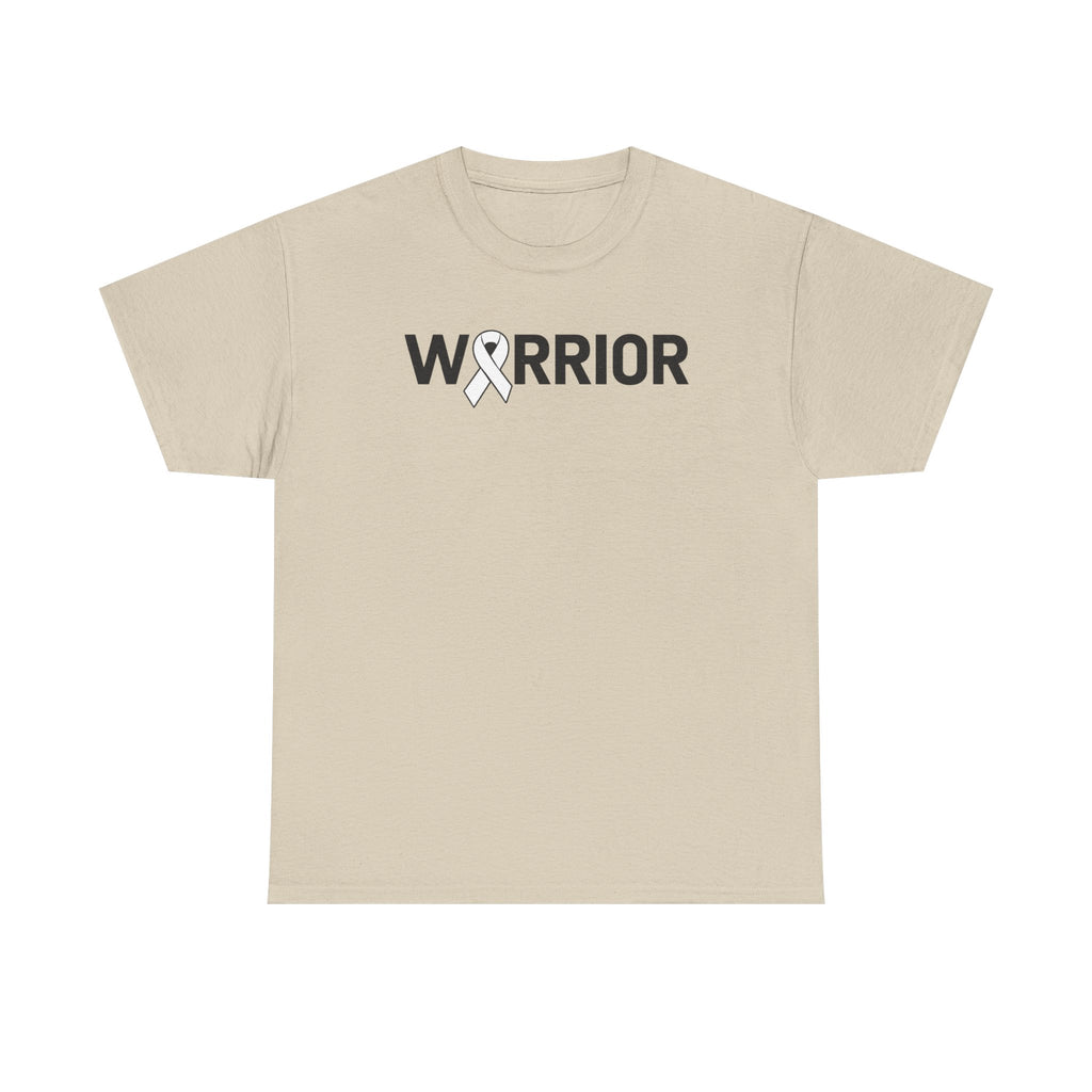White Ribbon Warrior Unisex Gildan T-Shirt