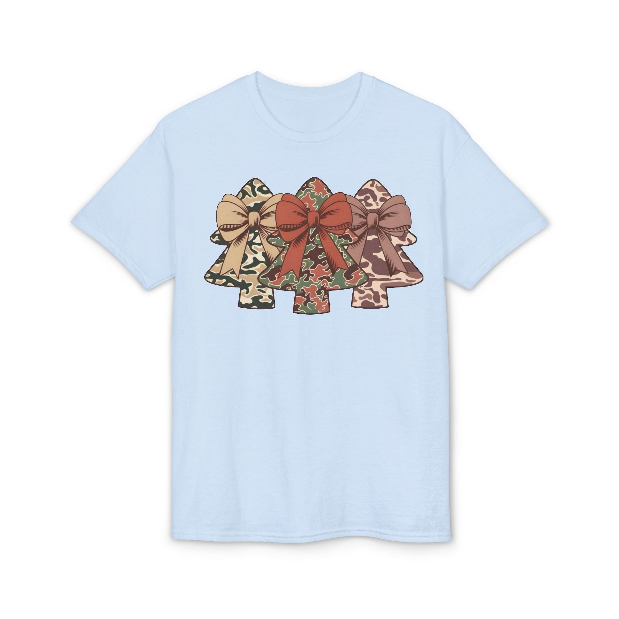 Camo Bow Trees Gildan unisex T-Shirt