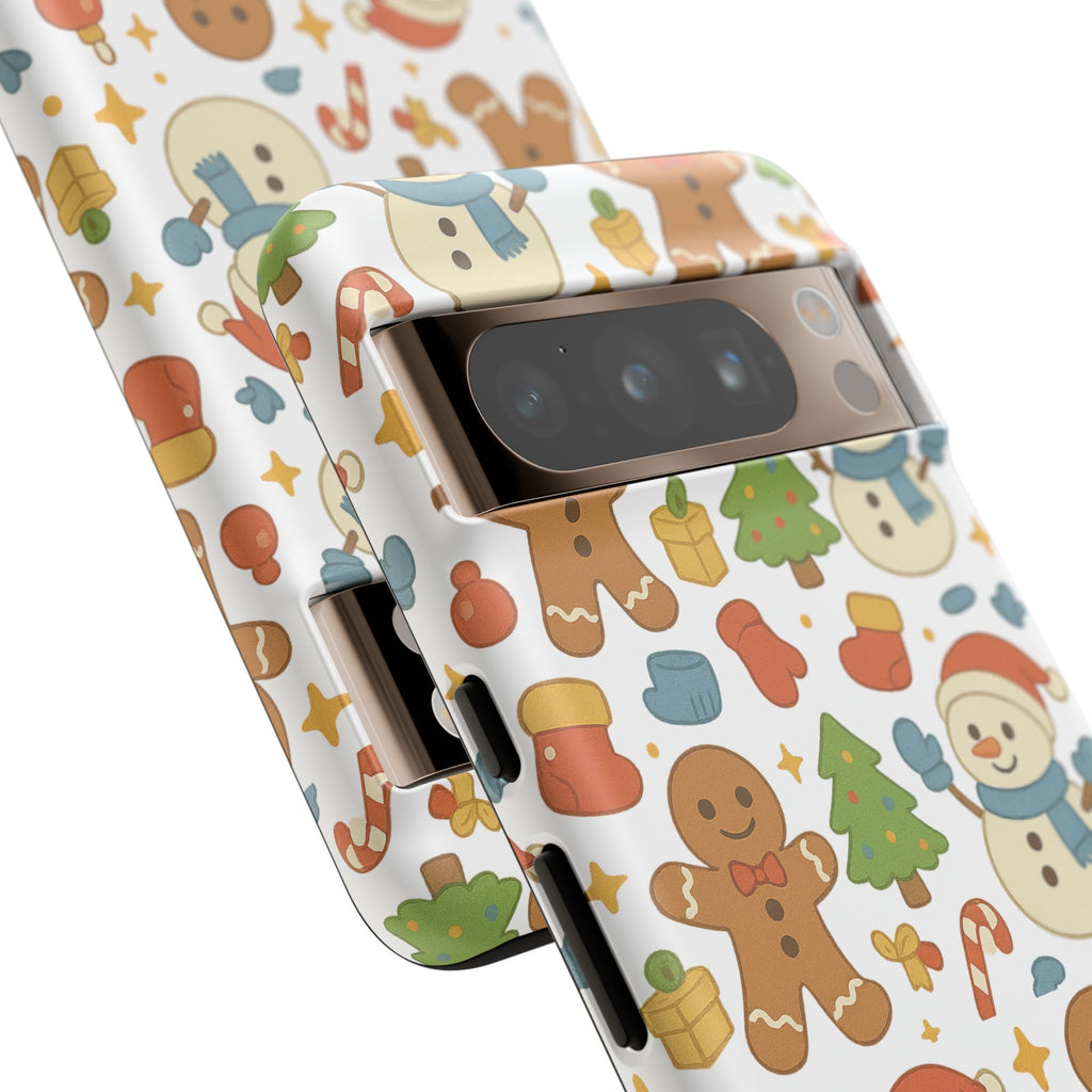 Cute Gingerbread/ Snowmen Christmas Phone Case