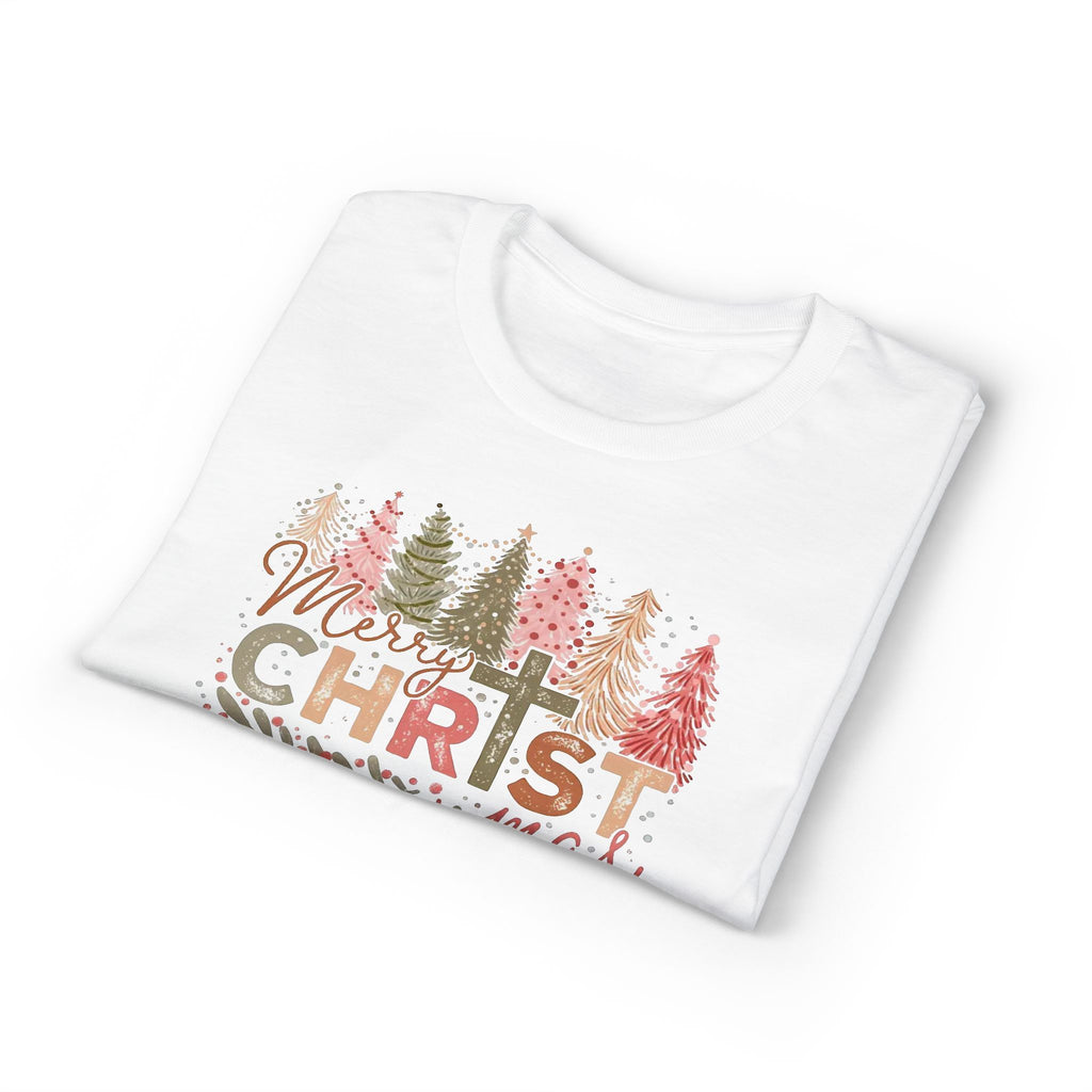 Merry Christmas Cross Gildan unisex T-Shirt