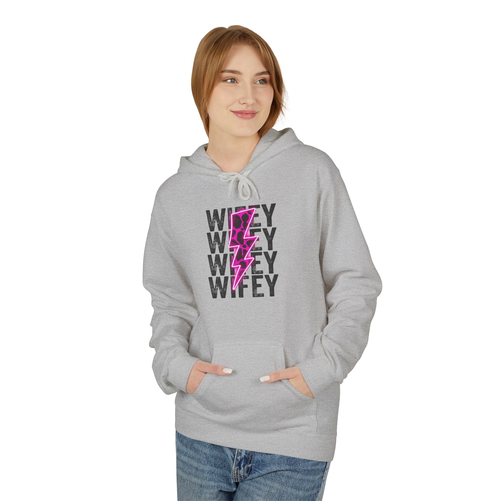 Pink Wifey Fleece Hoodie