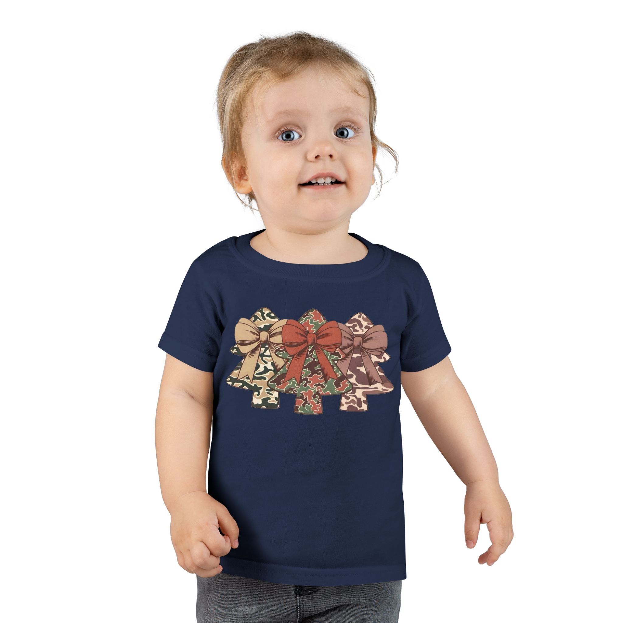 Camo Bow Trees Toddler T-Shirt