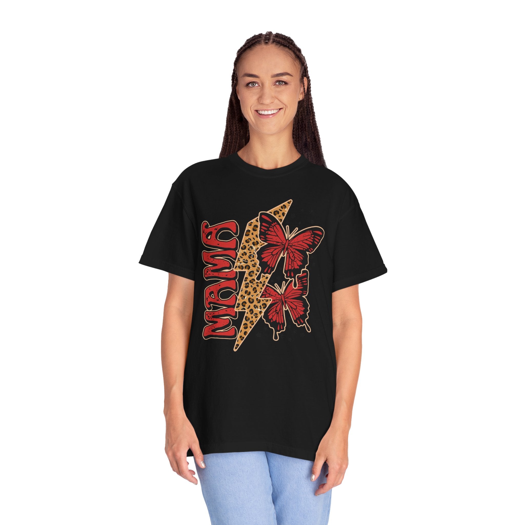 Cheetah Butterfly Mama Unisex T-Shirt