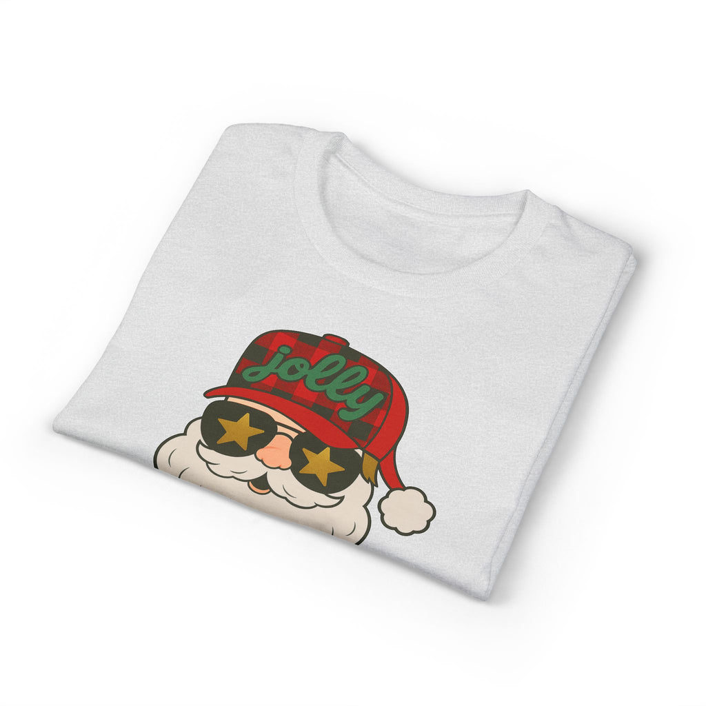 Buffalo Plaid Jolly Santa Gildan unisex T-Shirt