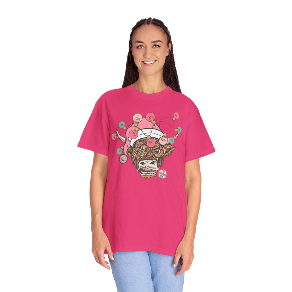 Christmas Cow Unisex T-Shirt