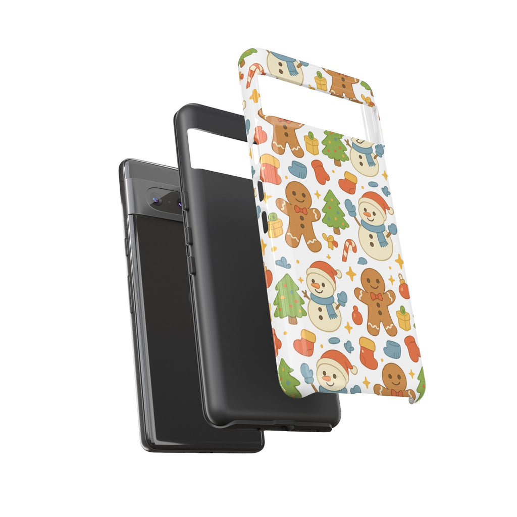 Cute Gingerbread/ Snowmen Christmas Phone Case