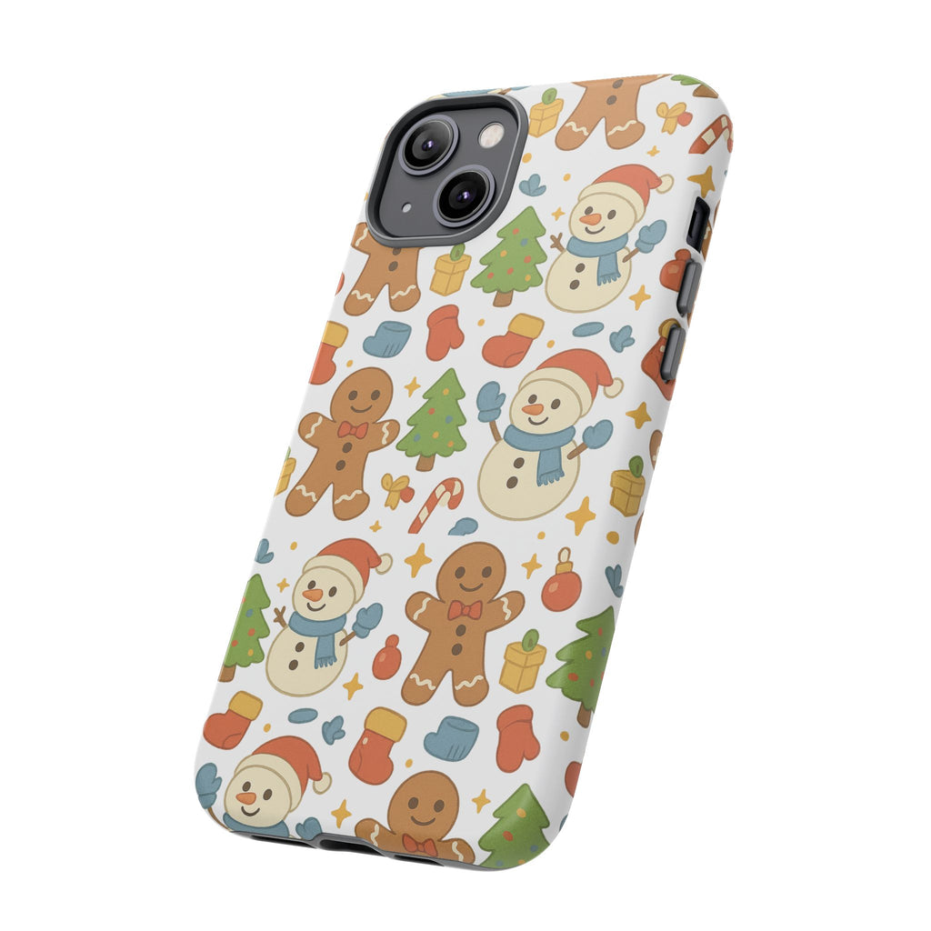 Cute Gingerbread/ Snowmen Christmas Phone Case