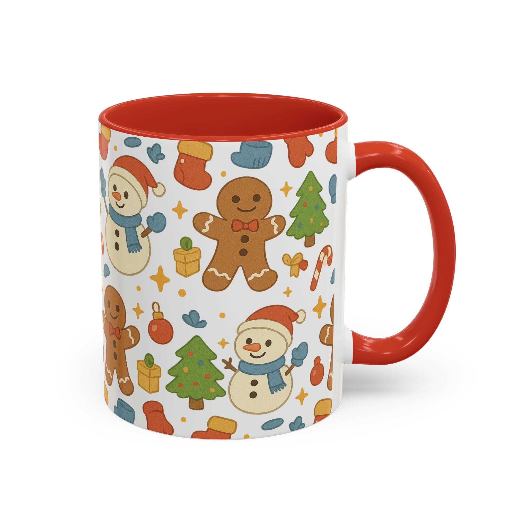 Cute Gingerbread/ Snowmen Christmas Mug