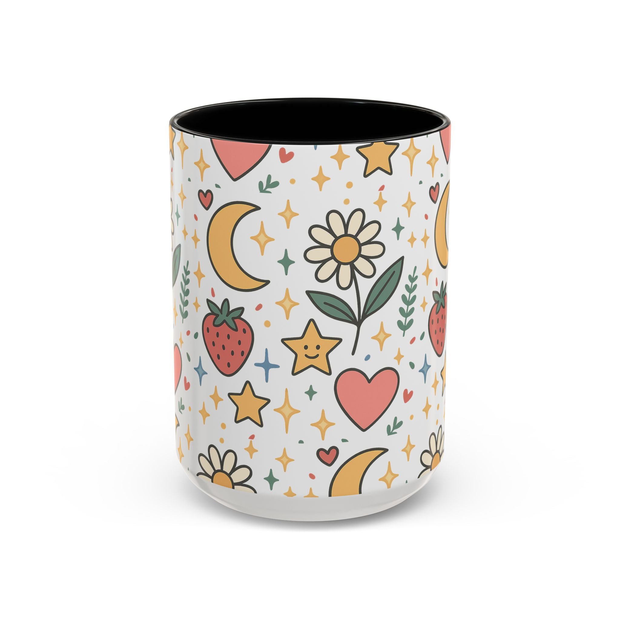 Cute Strawberries/ Flowers Mug
